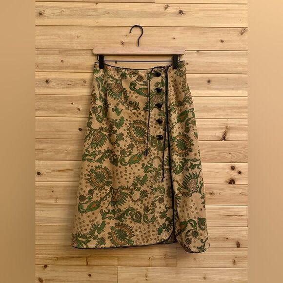 Beene Bazaar Dresses & Skirts - Vintage Beene Bazaar Size Medium/8 Suede Leather Paisley Lined Knee Length Skirt
